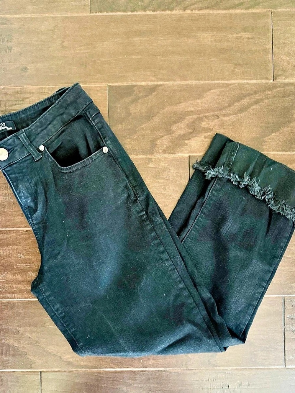 1822 Denim Black Flare Jeans Size 4